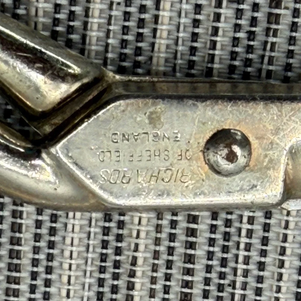 Richards of Sheffield Golden Age Rustless Tailor Shears Vintage England Steel